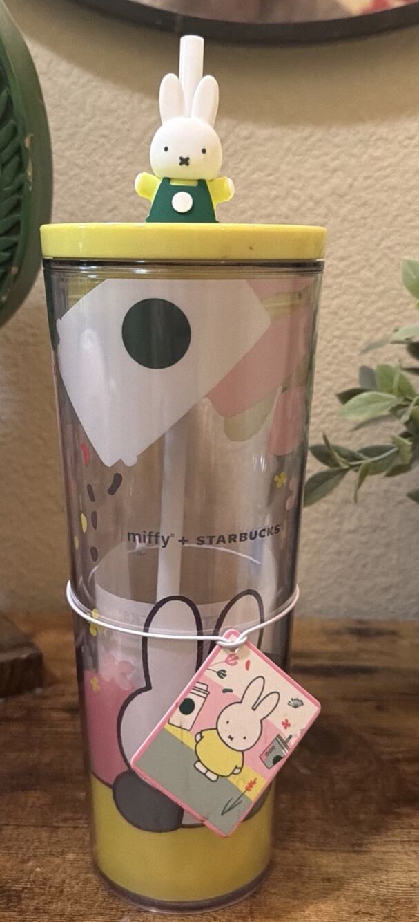 2026 Starbucks x Miffy: Tumbler Cold Cup, Bunny Straw - Limited Edition NWT